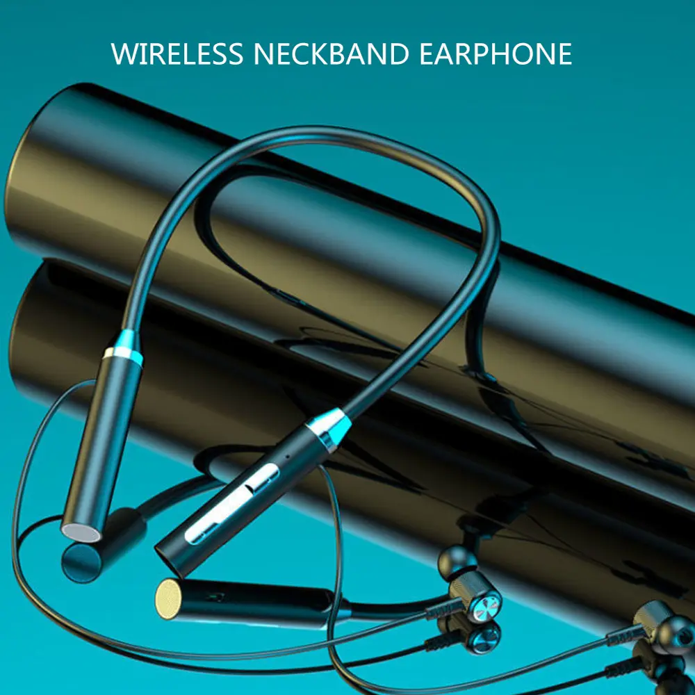 Neckband Headphone Wireless Bluetooth 5.0 Headset Game Earphone Subwoofer Earpiece Magnetic Earbuds for iphone Sumsamg Xiaomi