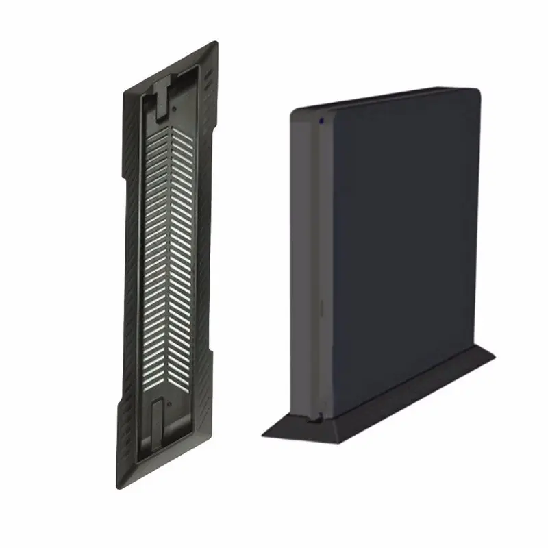 Base Holder Cradle Slim Console Vertical Stand Dock Mount For Sony PlayStation 4 PS4 Slim Console Black