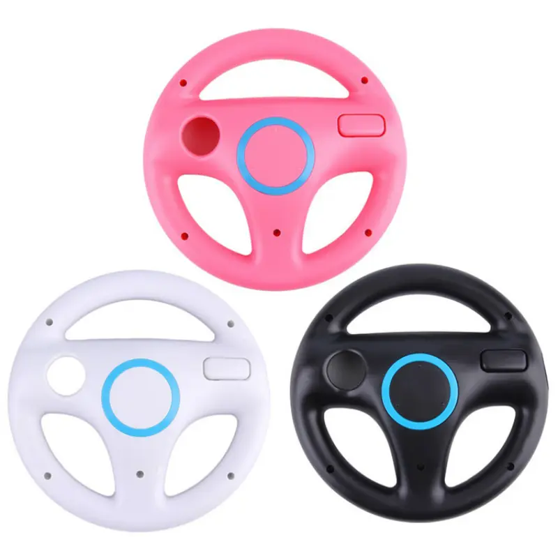 For Nintendo Wii Game Racing Steering Wheel Kart Remote Controller Plastic Innovative and ergonomic design