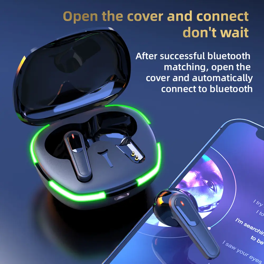 Pro 60 TWS Fone Bluetooth Earphones Touch Control Earbuds with Mic Wireless Sport Headset Bluetooth Headphones For iPhone Xiaomi