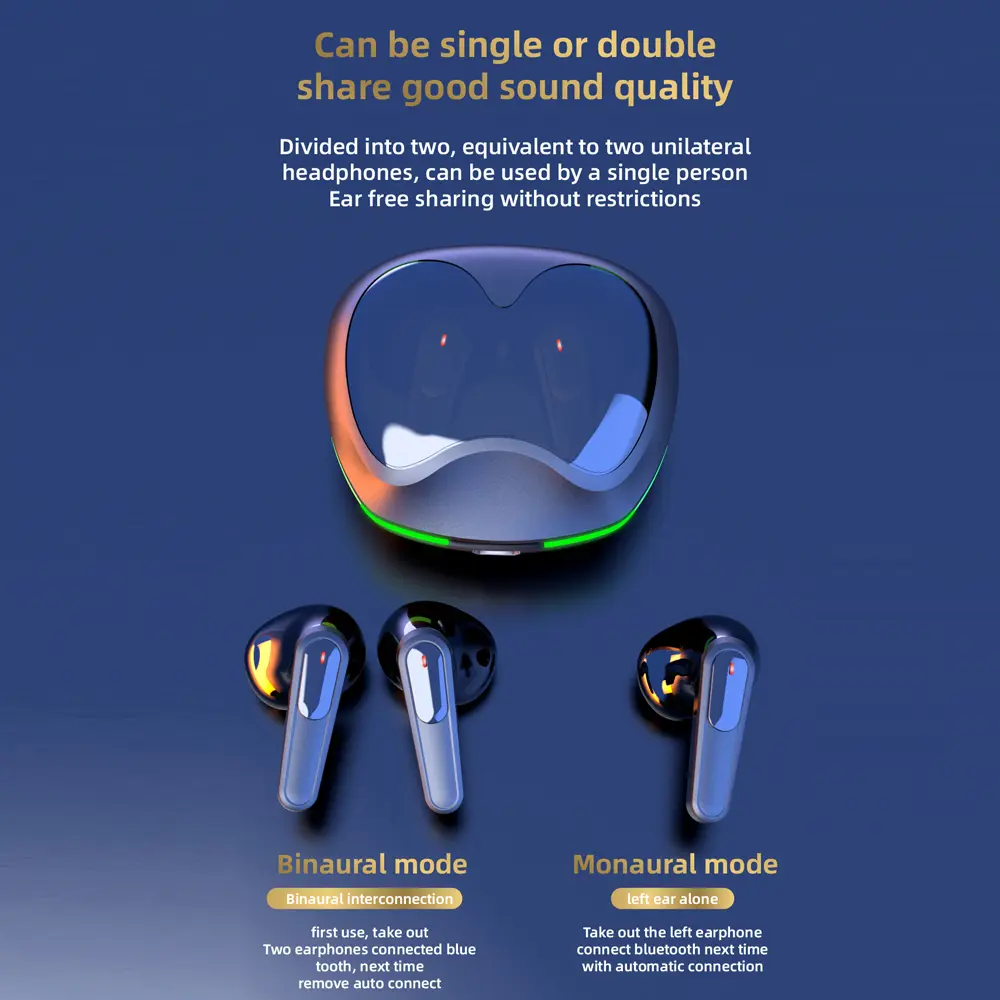 Pro 60 TWS Fone Bluetooth Earphones Touch Control Earbuds with Mic Wireless Sport Headset Bluetooth Headphones For iPhone Xiaomi