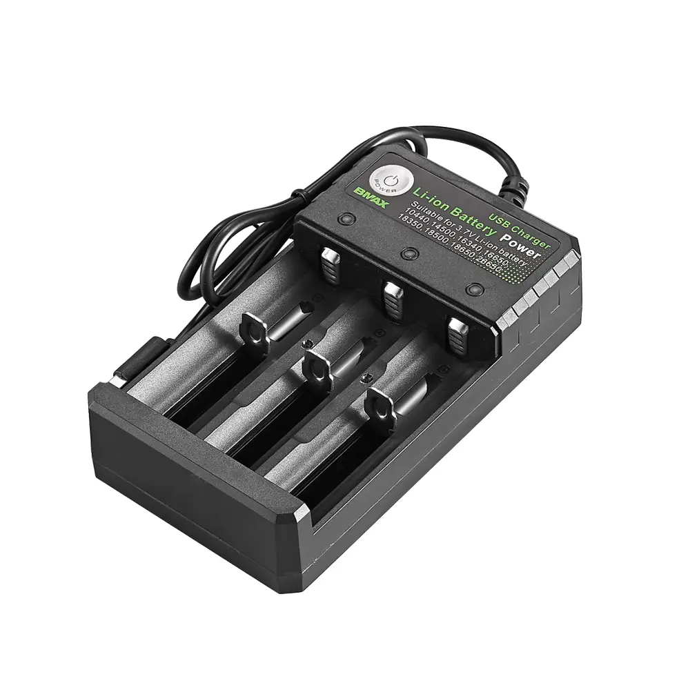 3.7V 18650 Charger Li-ion Battery USB Independent Charging For 18350 16340 14500 26650 Rechargeable Batteries LED Charging