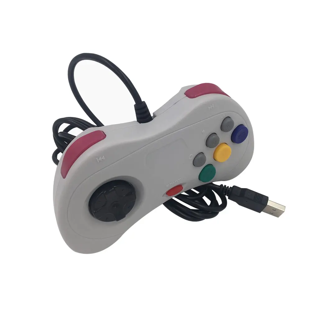 6 Buttons USB Wired Gamepad JoyPad Joystick Gaming Controller Game Controller For Sega for Saturn System Style For PC for Mac