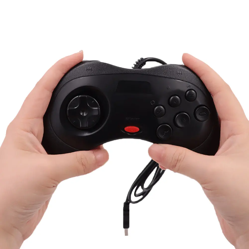 6 Buttons USB Wired Gamepad JoyPad Joystick Gaming Controller Game Controller For Sega for Saturn System Style For PC for Mac