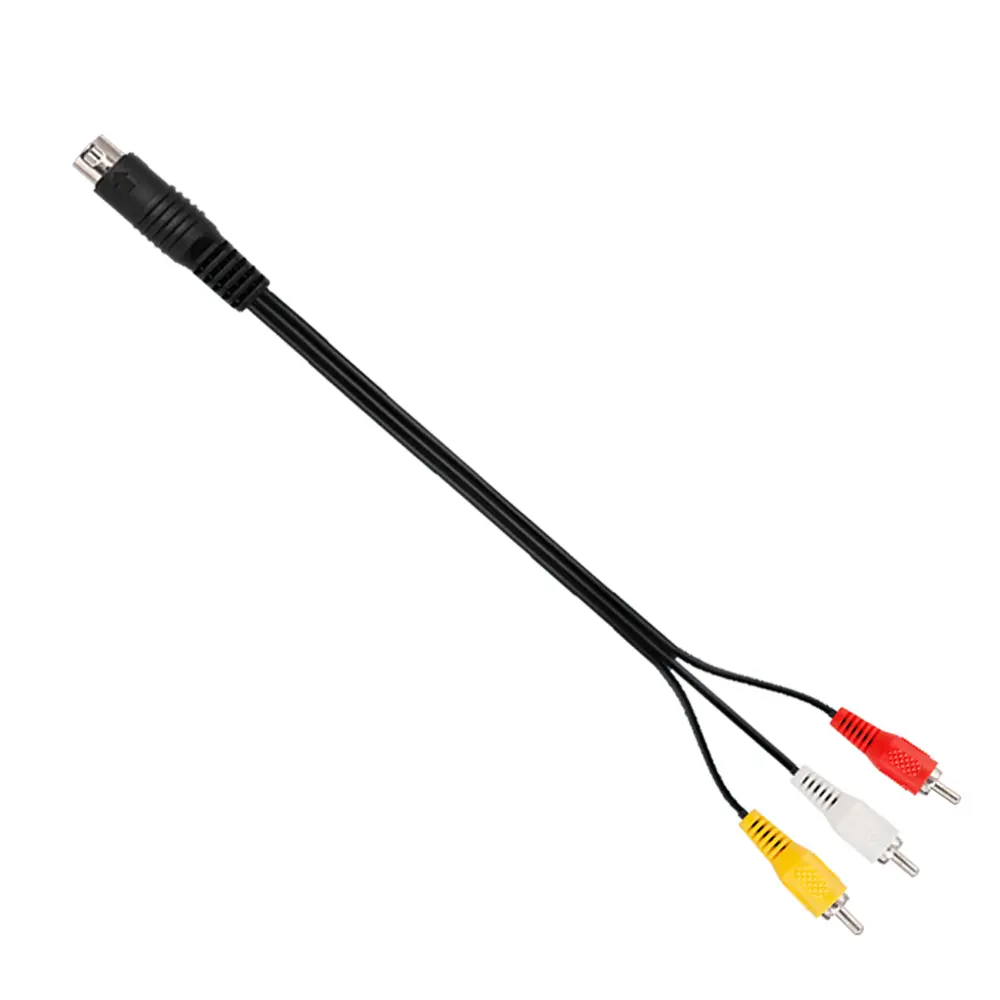 9 Pin 1.8M 3RCA Audio Video AV Cable for Sega Genesis 2 3 Game A/V Connection Adapter Cord Wire For SEGA Genesis II/III Game