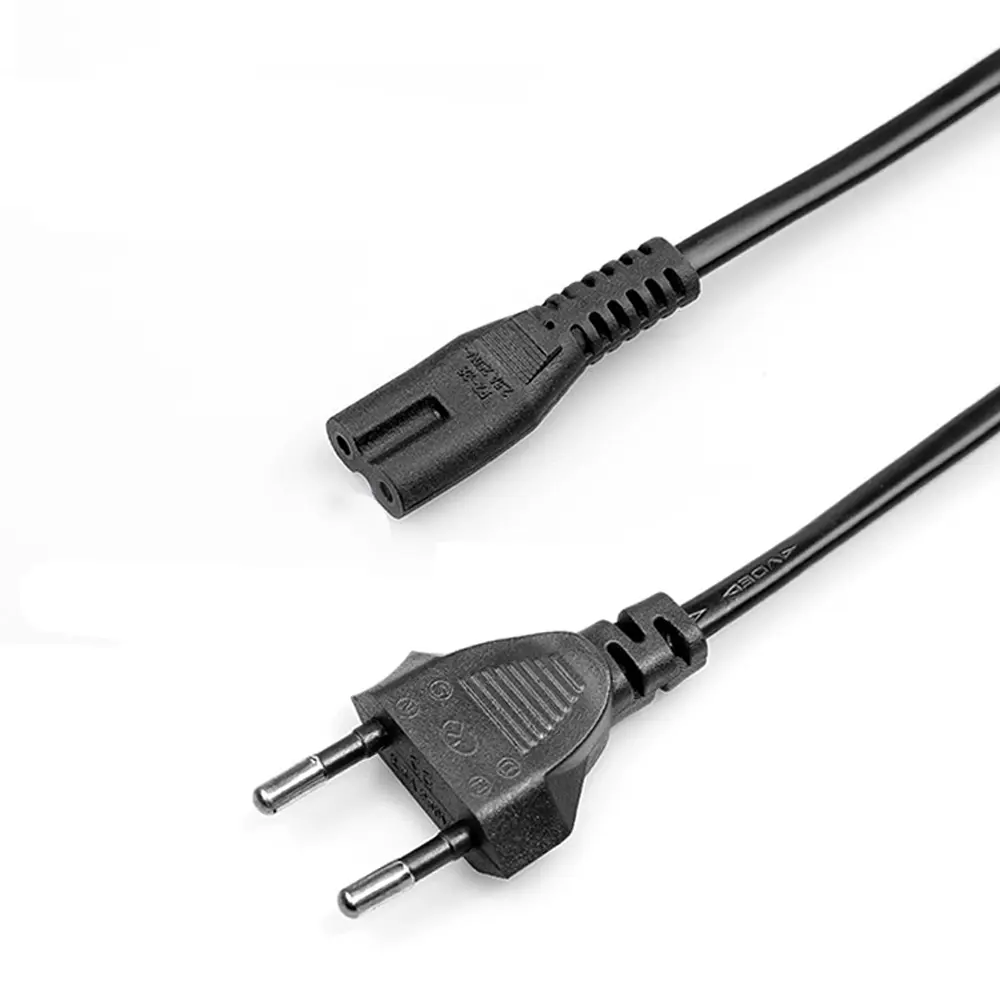 1.5m Eu Plug Power Supply Cable Lighting Power Cable Audio Speaker Power Charging Cable Battery Charger adapter Line