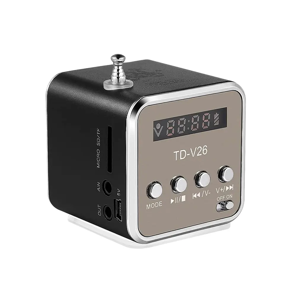 Music Player Mini Radio Fm Digital Portable Speakers With Am Fm Radio Receiver Support SD/TF Card For Mp3 Music Player