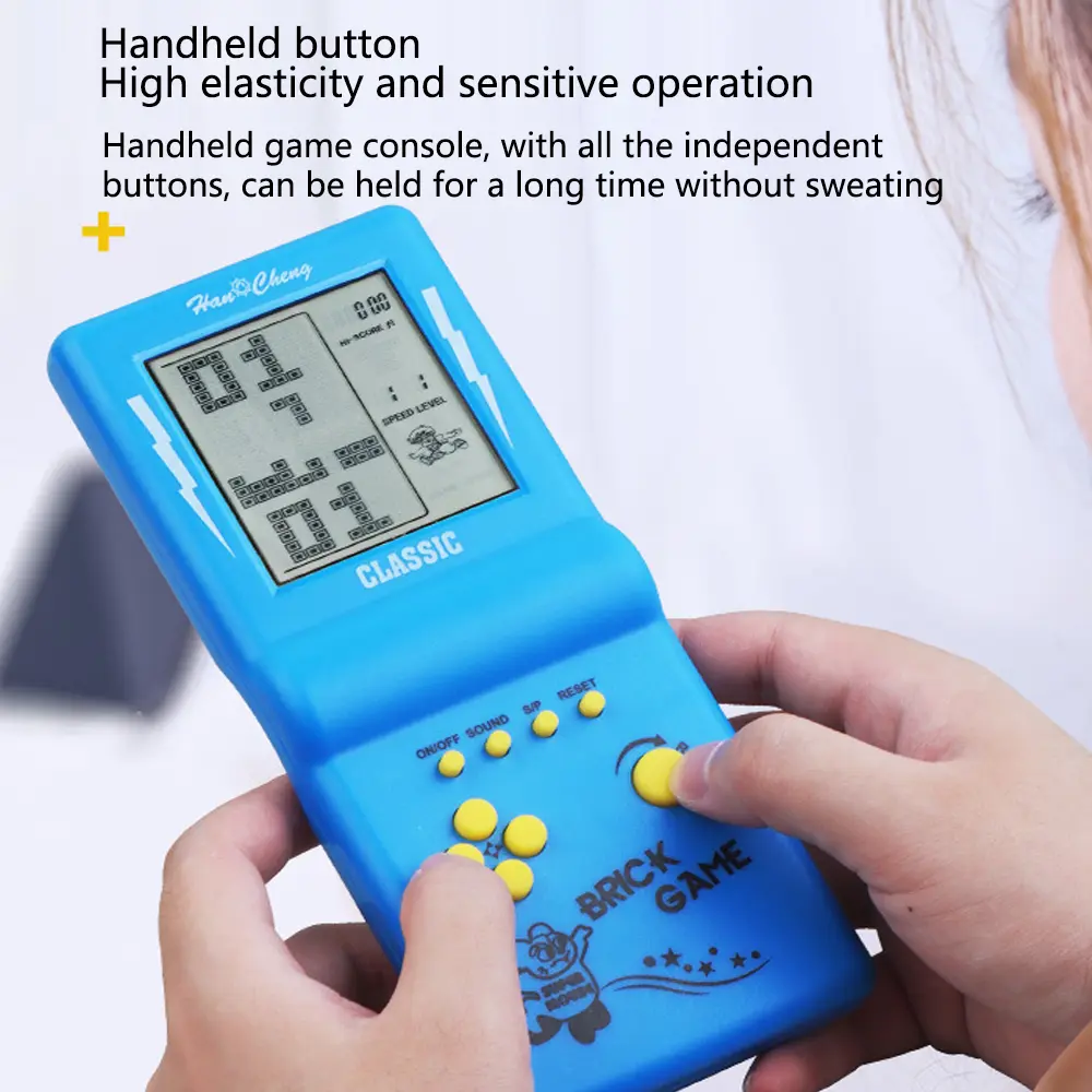 Big Screen Classic Game Players for Tetris Console Large Screen Children's Nostalgic Pocket Game Machine Kids Puzzle Toys