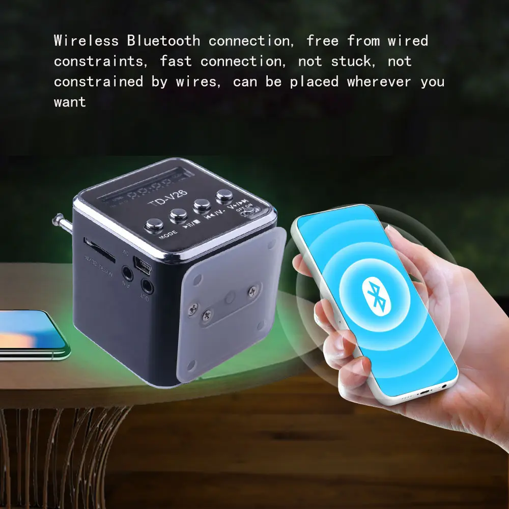 Music Player Mini Radio Fm Digital Portable Speakers With Am Fm Radio Receiver Support SD/TF Card For Mp3 Music Player