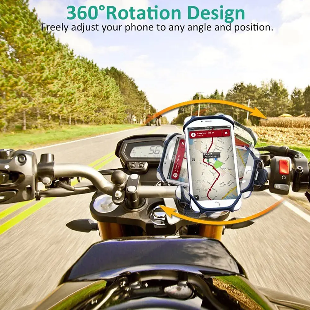 Motocycle Bicycle Mobile Phone Holder for iPhone Samsung Xiaomi Huawei Cell Phone Mobile Bike Handlebar Bracket Holder