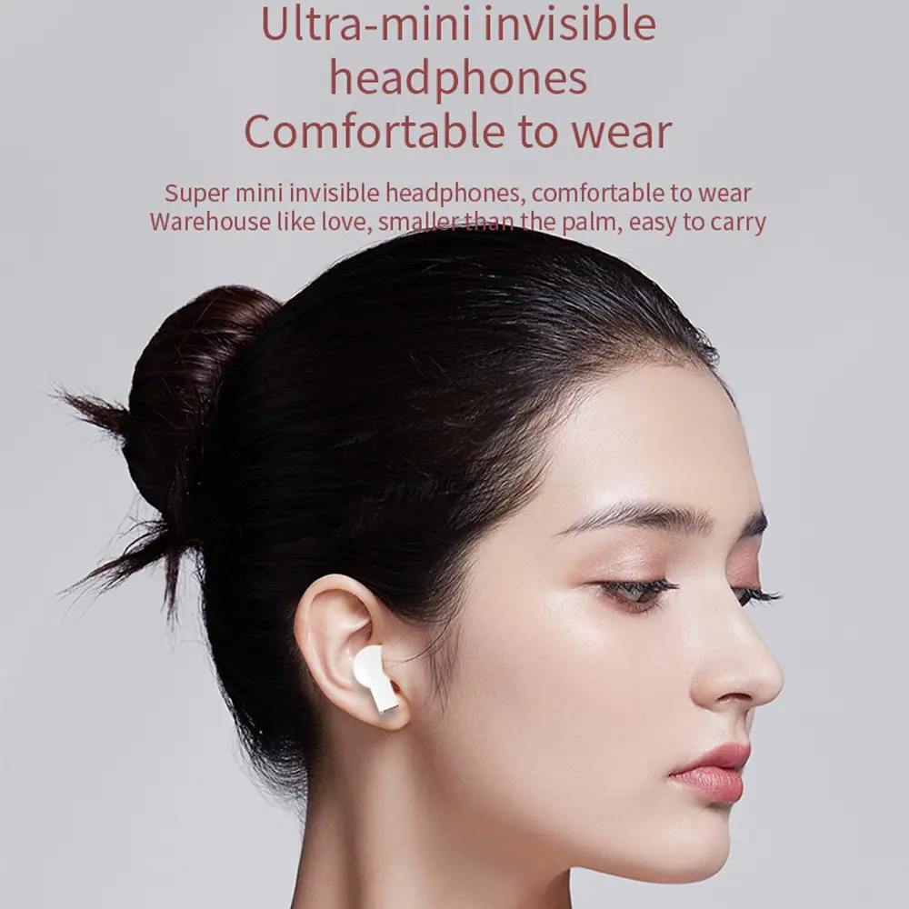 K520 Wireless TWS Earbuds Stereo Earphones With Rotatable Love Heart Shaped Charging Case Low Latency Headphones For Phone