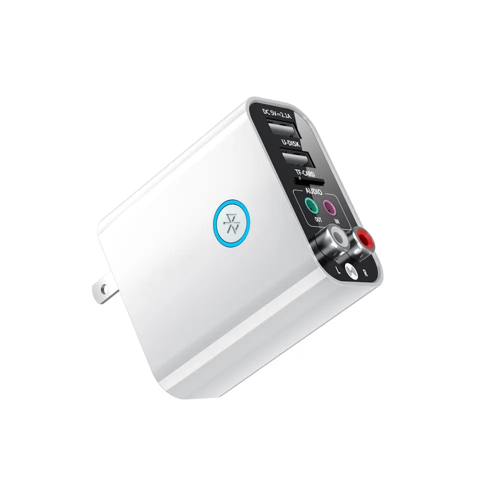 Multifunction Wireless Bluetooth 5.0 Audio Receiver Transmitter Adapter TF/U Disk Play Quick USB Charge For Headphone TV Control