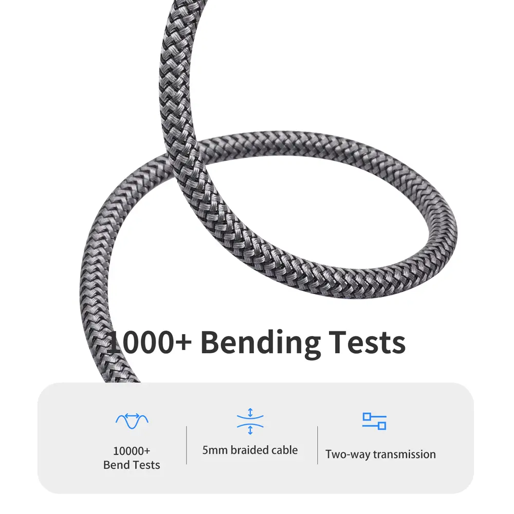 6.35mm Male to Female 1/4 inch Extension Cable TRS Stereo Headphone Guitar Extension Cord Braided Cable