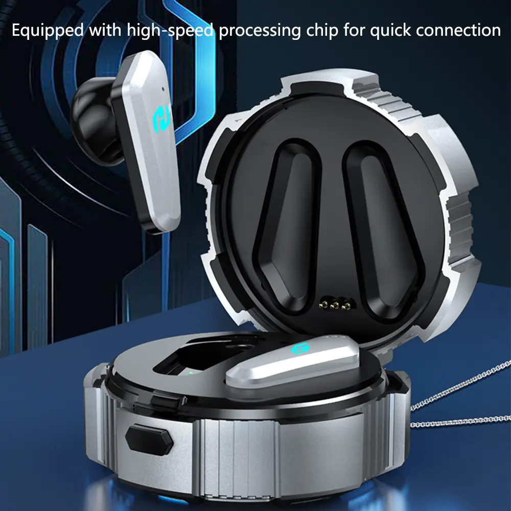 Bluetooth 5.3 Headphones Wireless Earphone Outdoor Sport Headset With Charging Bin LED Display Touch Control Earbuds for Music