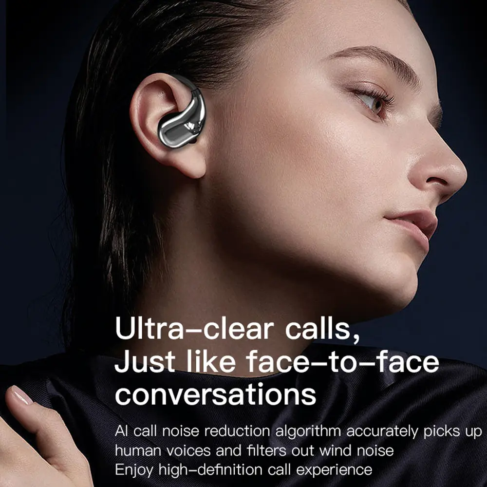 Original Bluetooth 5.4 Ear Hook Headphones TWS Wireless Earphones HiFi Stereo Waterproof Headsets LED Display Touch Earbuds