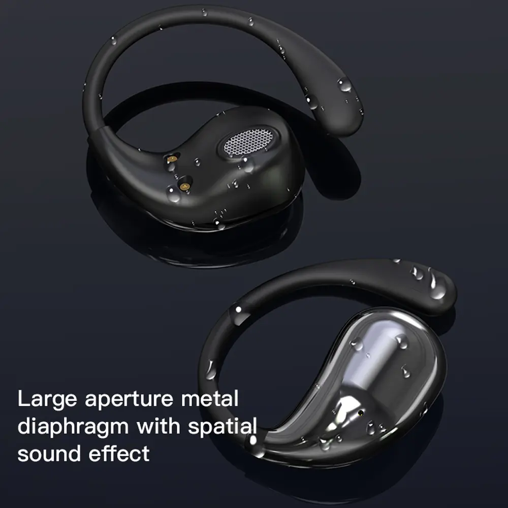 Original Bluetooth 5.4 Ear Hook Headphones TWS Wireless Earphones HiFi Stereo Waterproof Headsets LED Display Touch Earbuds