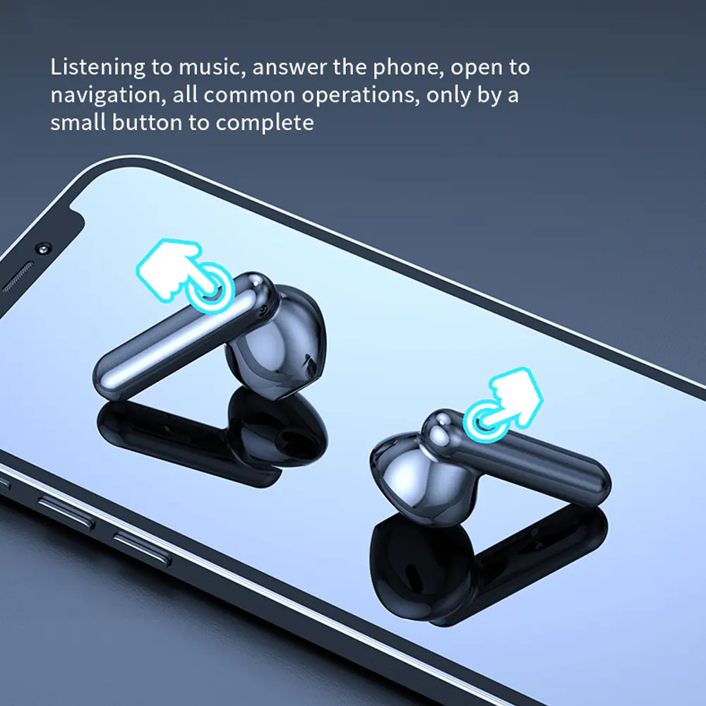 K40 Bluetooth Ear Headphones TWS Wireless Earphones HiFi Stereo Waterproof Headsets LED Display Long Standby Touch Earbuds