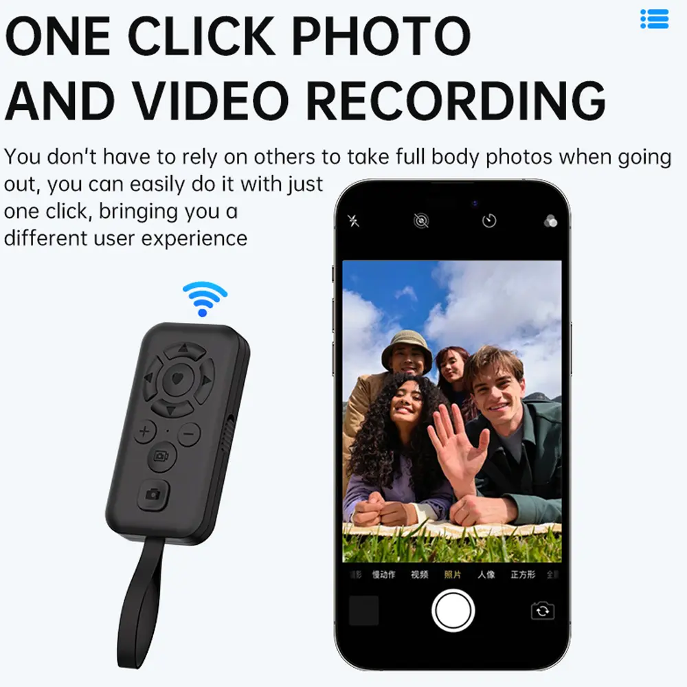 Mobile Phone Page Turner Bluetooth Remote Control E-book Page Turner for TIK Tok for iPhone Xiaomi Samsung Mobile Phone