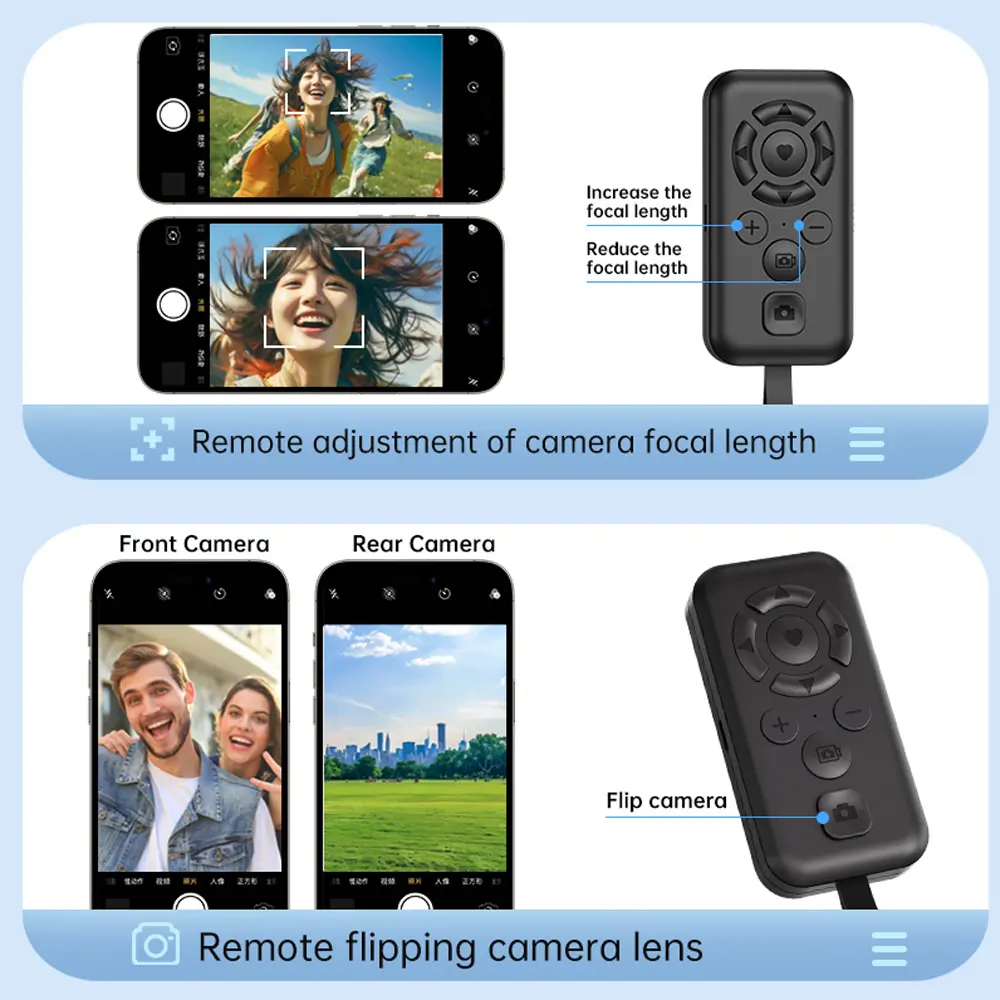 Mobile Phone Page Turner Bluetooth Remote Control E-book Page Turner for TIK Tok for iPhone Xiaomi Samsung Mobile Phone