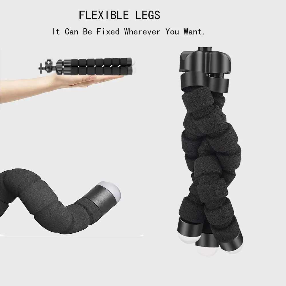 Mini Sponge Tripod Phone Holder 360 Degree Lazy Octopus Holder Clip Action Camera Tripod For Gopro huawei xiaomi Smartphone Sta