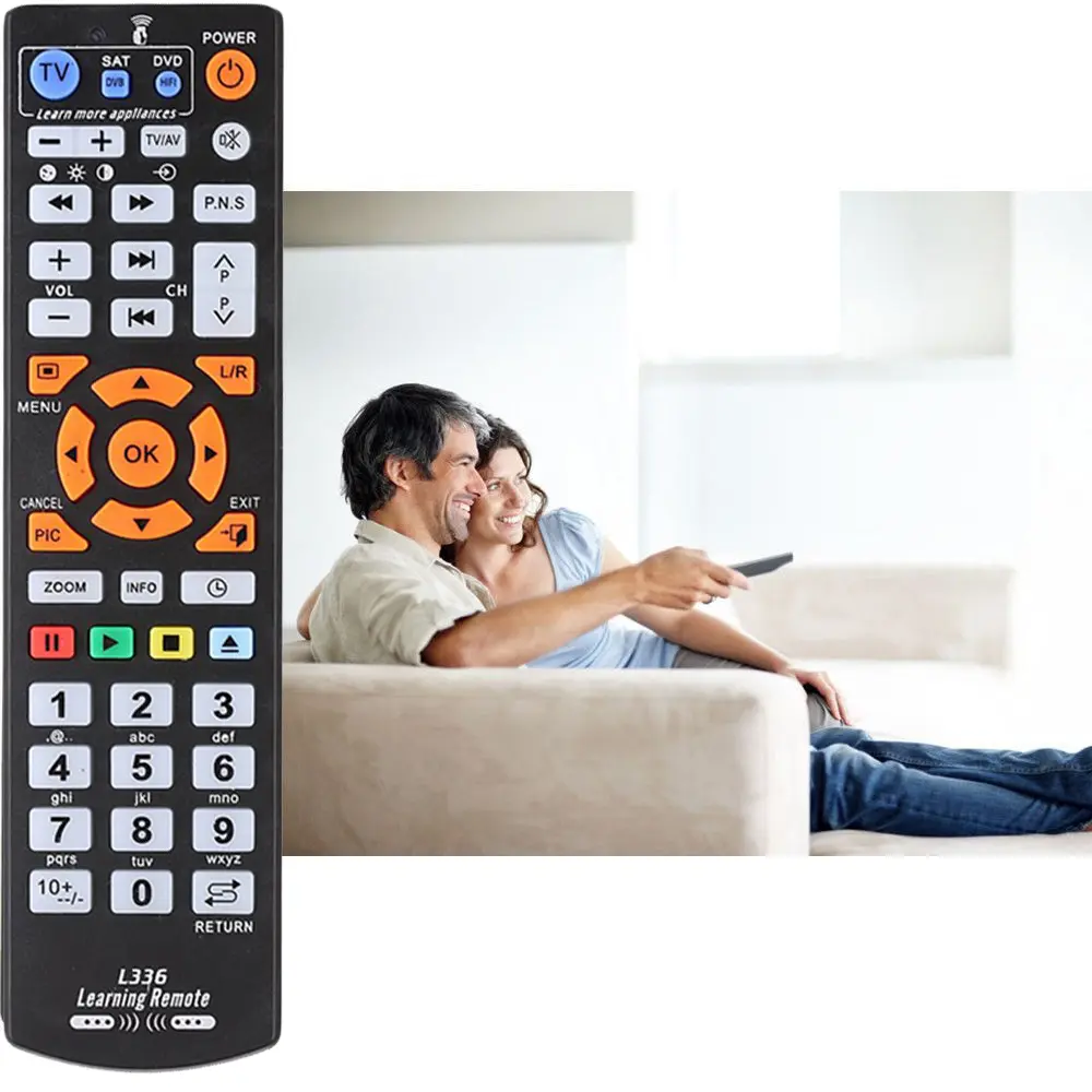 L336 Learning Remote Control Universal Smart IR Remote Control TV Remote Control For CBL DVD SAT STB DVB HIFI TV BOX VCR