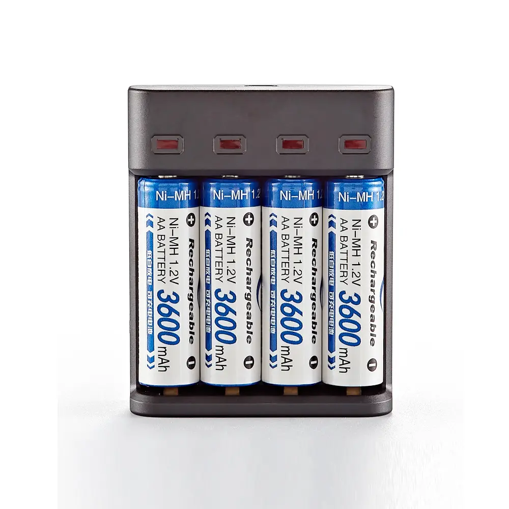 LED Indicator 4 Slots Electric Battery Charger USB Charger For AA/AAA Ni-MH/Ni-Cd Rechargeable Battery USB Charger