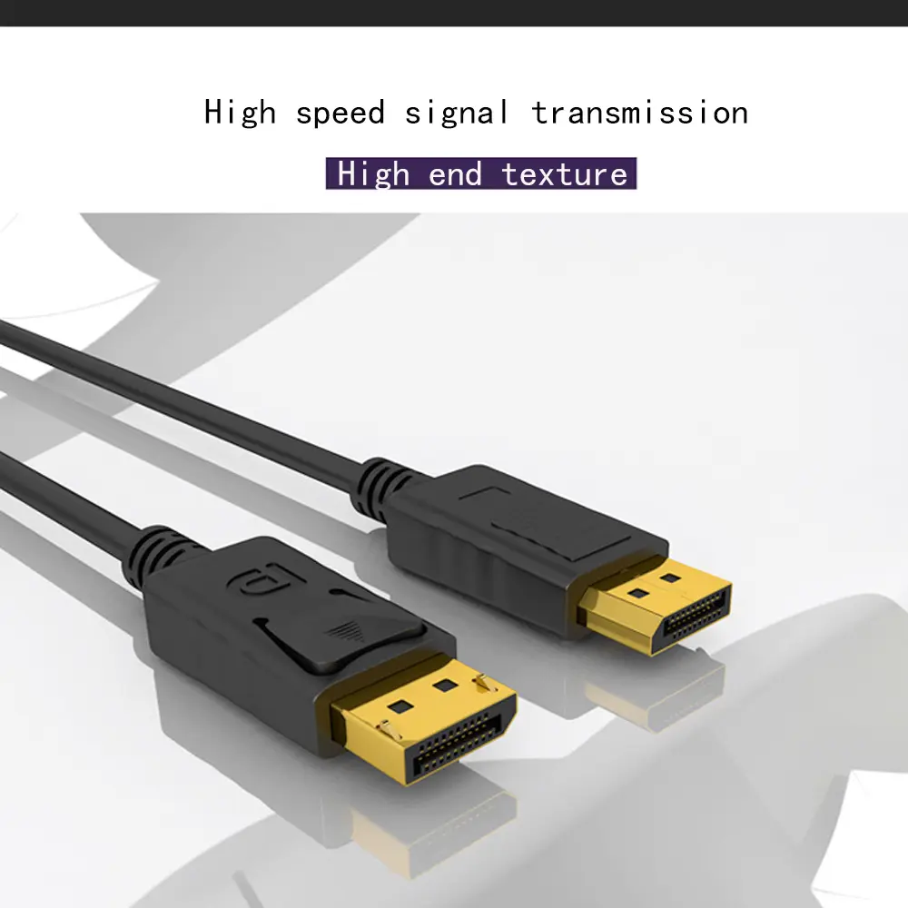 1.8m Displayport Display to Displayport Cable DP to DP Cable Display Connector 4K HD for PC Macbook HDTV Projector