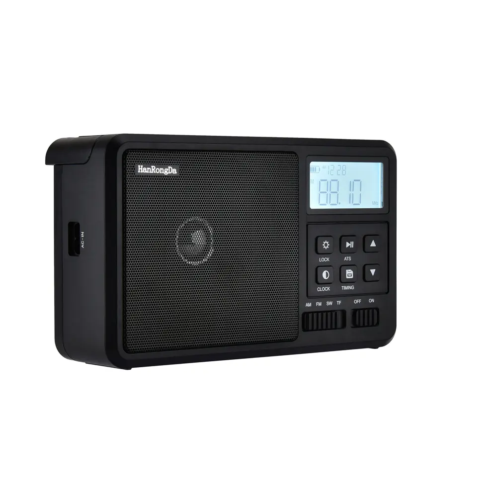 Full Band Radio Portable FM/AM/SW Receiver Bluetooth Retro Radio TF/USB Music Player with LCD Display 3.5mm Headphone Jack
