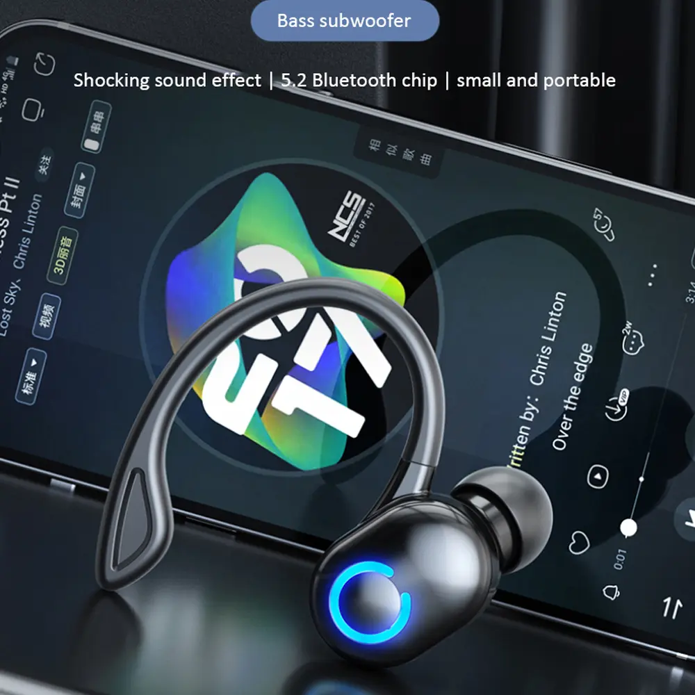 Wireless Bluetooth 5.2 Headphone  Waterproof Sport Earbuds Gaming HIFI Earphone HD Call Long Standby Headset For iPhone Xiaomi