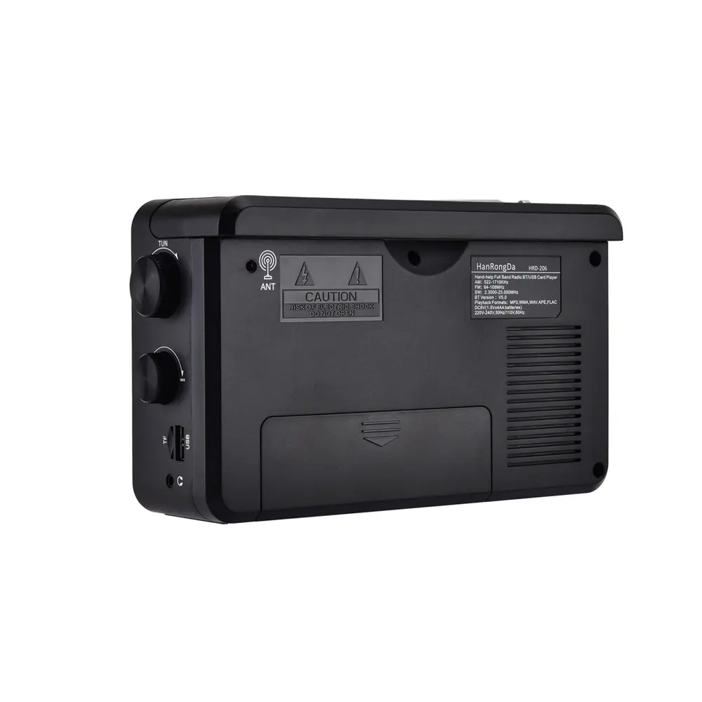 Full Band Radio Portable FM/AM/SW Receiver Bluetooth Retro Radio TF/USB Music Player with LCD Display 3.5mm Headphone Jack