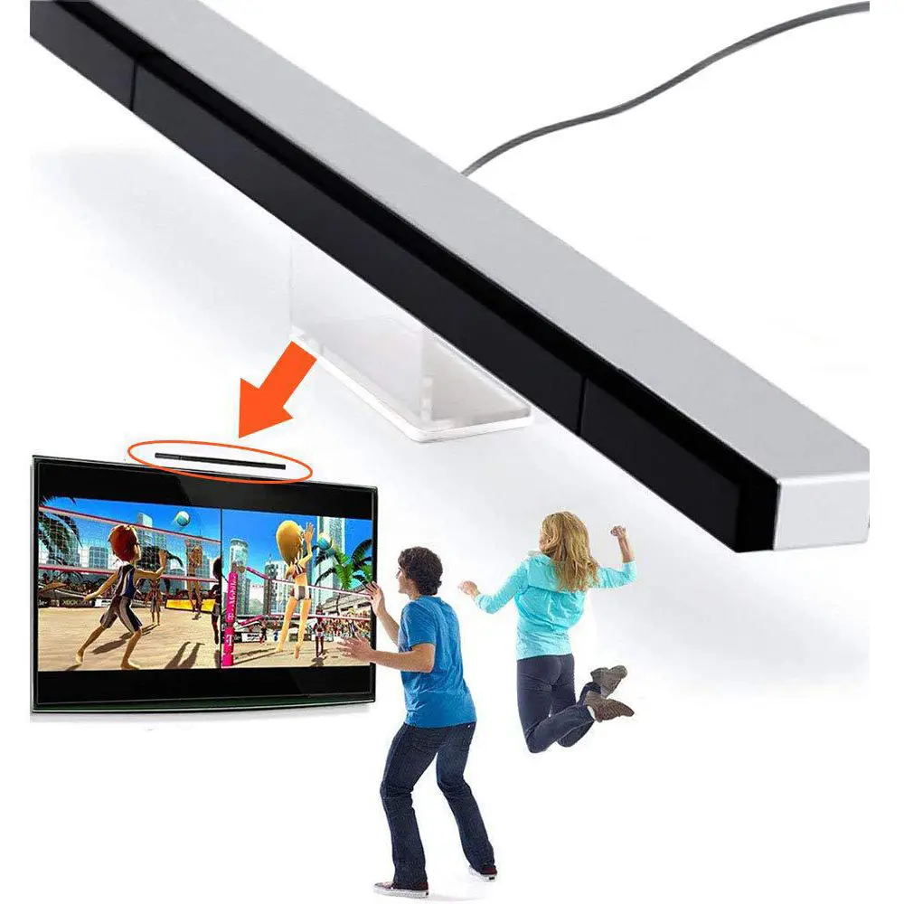 New Infrared IR Signal Ray Sensor Bar Receiver For Nintendo Wii Wired Sensors Receivers Gamepads