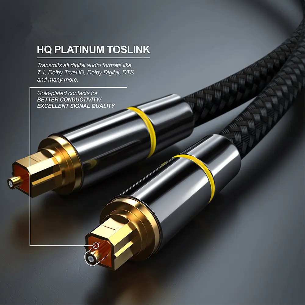 Digital Optical Audio Cable Toslink SPDI Coaxial Cable 1m 2m 3m 5m for Xbox 360 PS4 Amplifiers Fiber Cabl