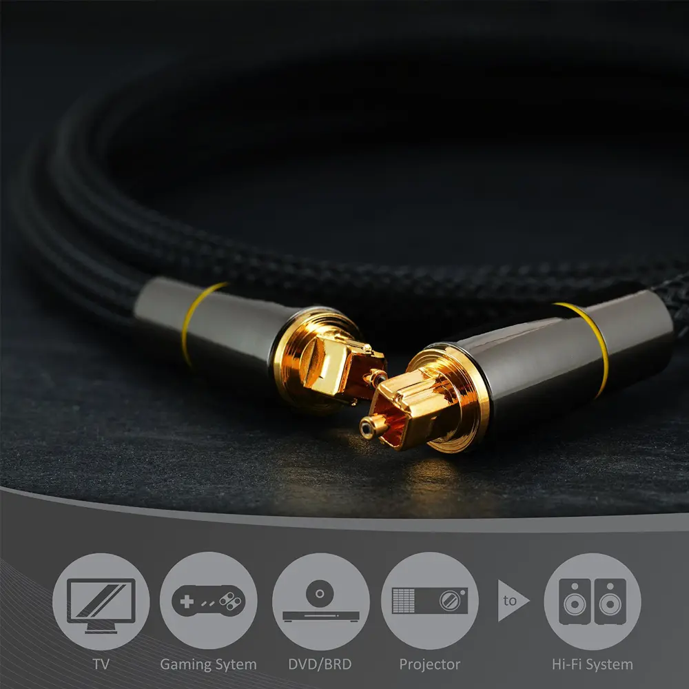 Digital Optical Audio Cable Toslink SPDI Coaxial Cable 1m 2m 3m 5m for Xbox 360 PS4 Amplifiers Fiber Cabl
