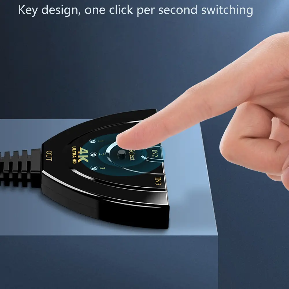 4K 2K 3 input 1 Output HDMI-compatible Switch Splitter Mini 3 Port VIdeo Switcher HUB 1080P For Xbox PS3 PS4 DVD HDTV