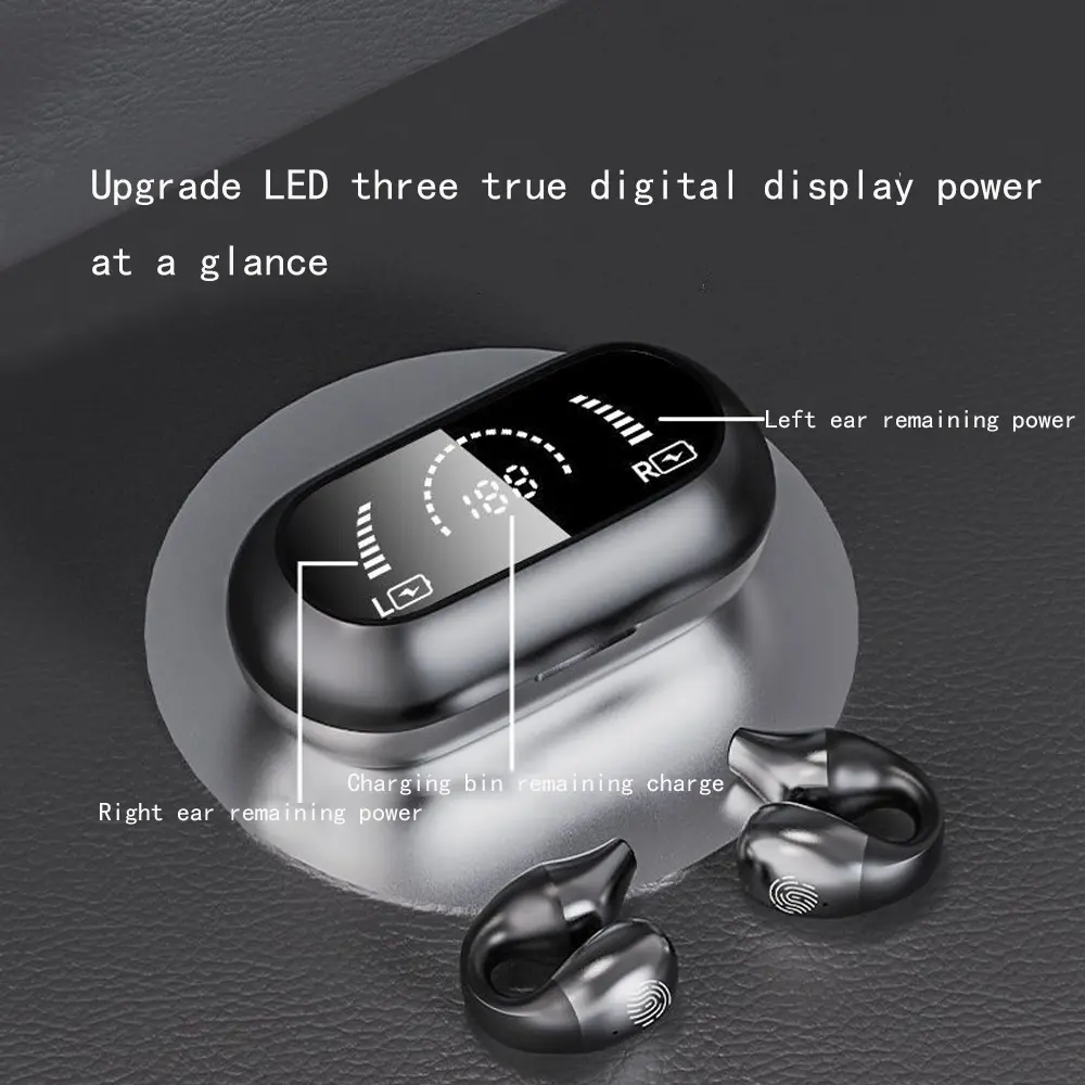 S03 Bluetooth Earphones 5.2 TWS Wireless Headphones with LED Display Stereo Headset Touch Control Earbuds Noise Reduction
