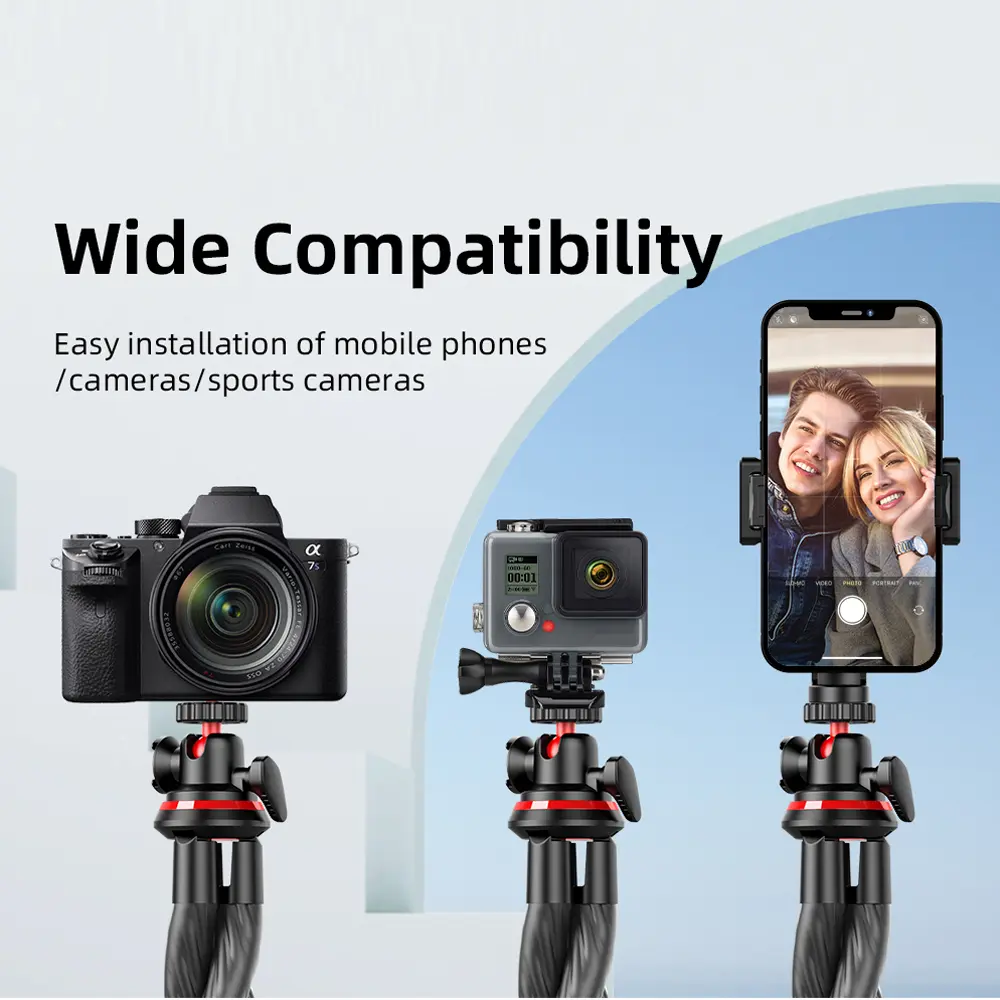 Phone Tripod Holder Clip Stand Flexible Sponge Octopus Tripod for iPhone Xiaomi Samsung For Camera Selfie Clip Stand