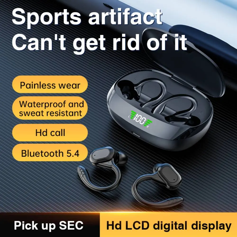 SP16 Wireless 5.4 Earphones Ture Wireless Earbuds Ear Hook Sports HiFI Stereo Waterproof Headset TWS Headphone With Mic