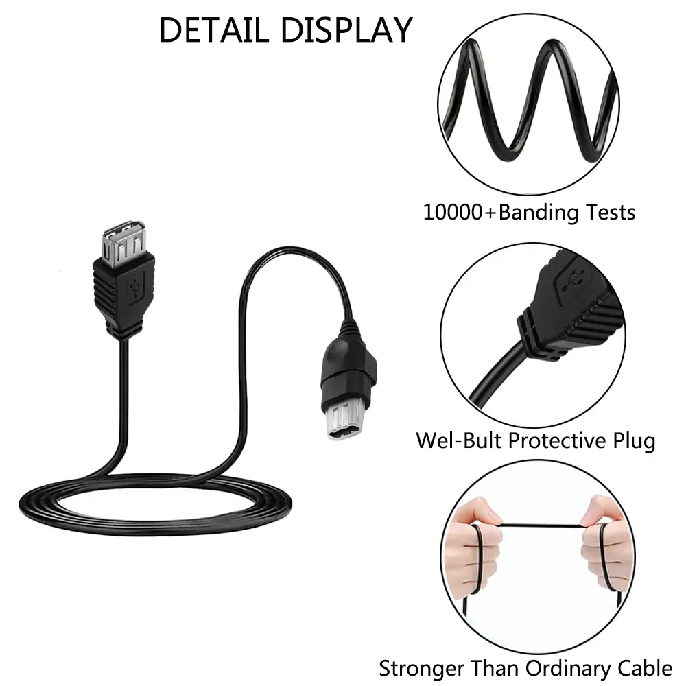 New 0.7m USB Cable For XBOX USB To Xbox Game Controller Adapter Convertion Cable AV Audio Video Cable For PC