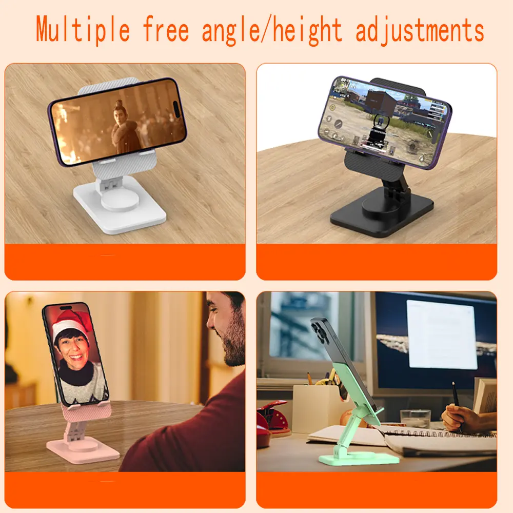 Desktop Adjustable Mobile Phone Stand Universal Foldable Stand For iPad Tablet iPhone Samsung Smart Desktop Phone Holder