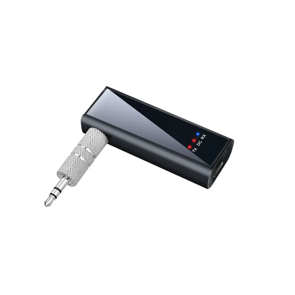 2 in 1 Bluetooth 5.4 Audio Receiver Transmitter 3.5MM AUX TF Card Stereo Music Wireless Adapter With Mic For Car TV PC