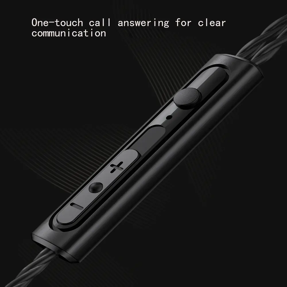 K1 Stereo Wired Earphone Transparent In-Ear Headset 3.5mm Bass Earbuds Earphone With Mic for Phone