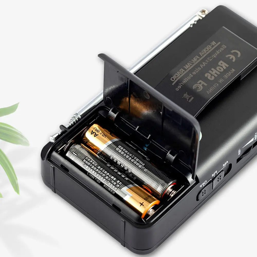 Portable Mini Radio FM/AM Digital Tuning Radio Receiver FM 87-108MHz MP3 Music Player Pocket Radios for AA batteries