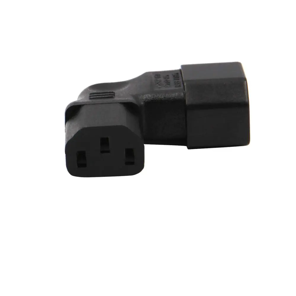 C14 to C13 PDU Left  Angle C13 Angle Converter Angle Extension Cable Power Cables Male to Female AC Power Cord 10A 250V
