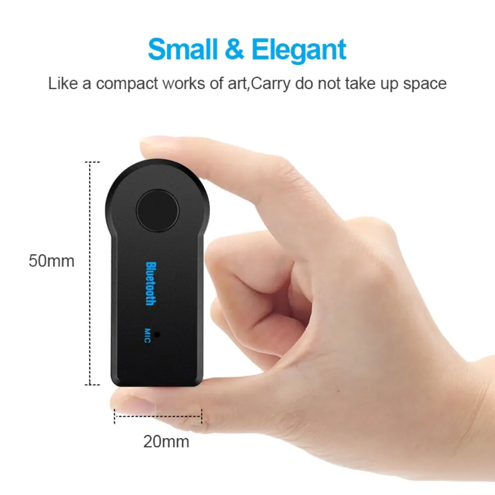 2 in 1 Wireless Bluetooth 5.0 Receiver 3.5mm Jack For Car Speaker Music Audio Aux A2DP Headphone Music Reciever