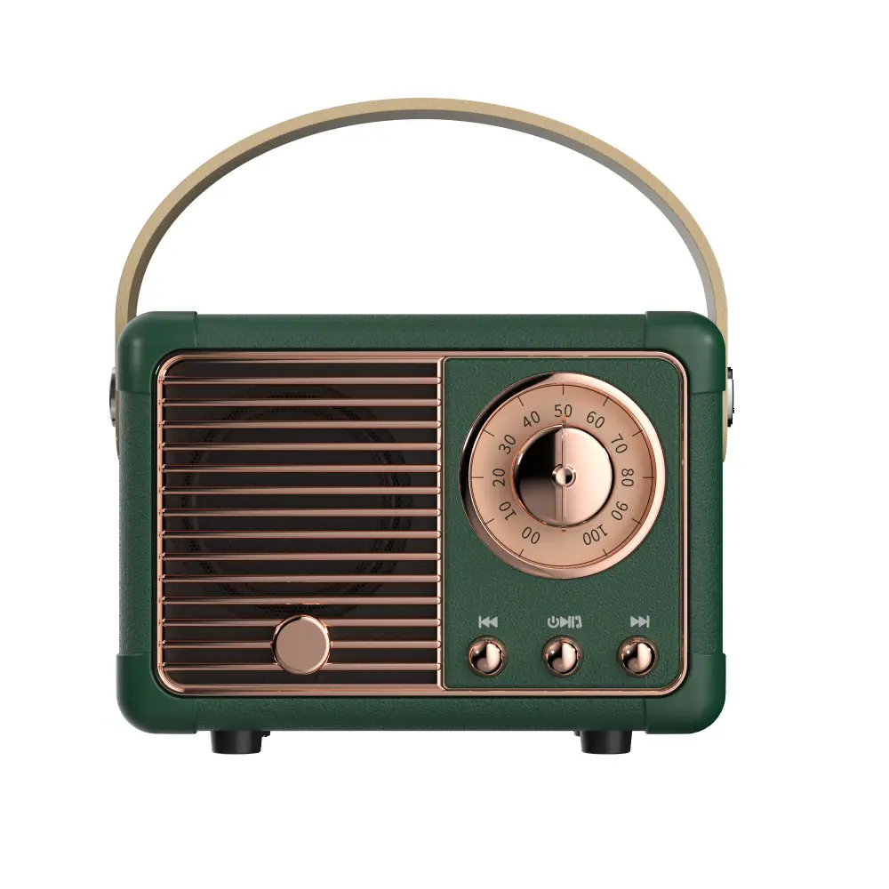Portable Retro Bluetooth Speaker Classical Hifi Stereo Wireless Speaker 360 Sound Mp3 Music Player Support TF Card U disk