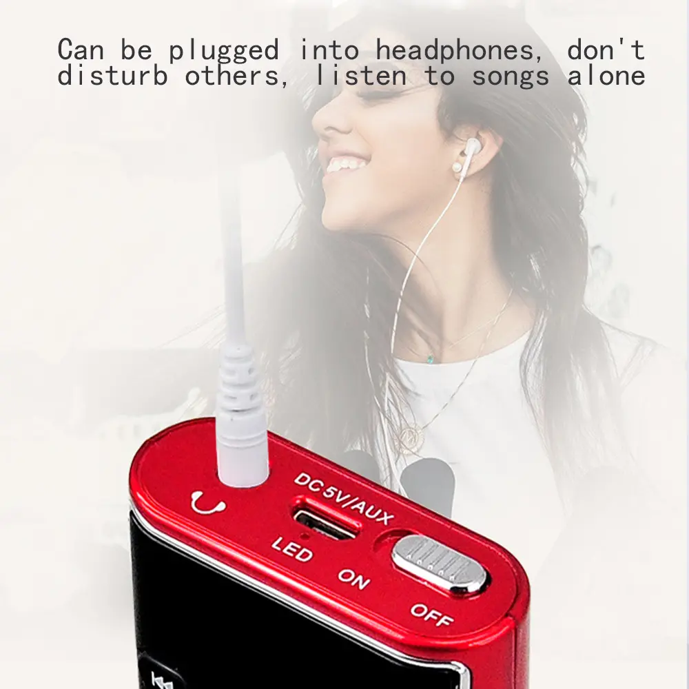 Pocket FM Radio Walkman Radios with Recorder Handheld MP3 Rechargeable Battery For Walkman Go Hiking Support TF Card