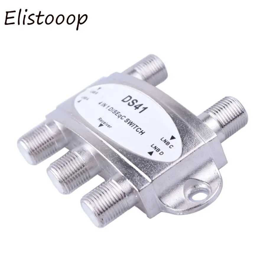 4x1 DiSEqC Switch Satellite Antenna Flat LNB Switch High Quality For TV Satellite Receiver