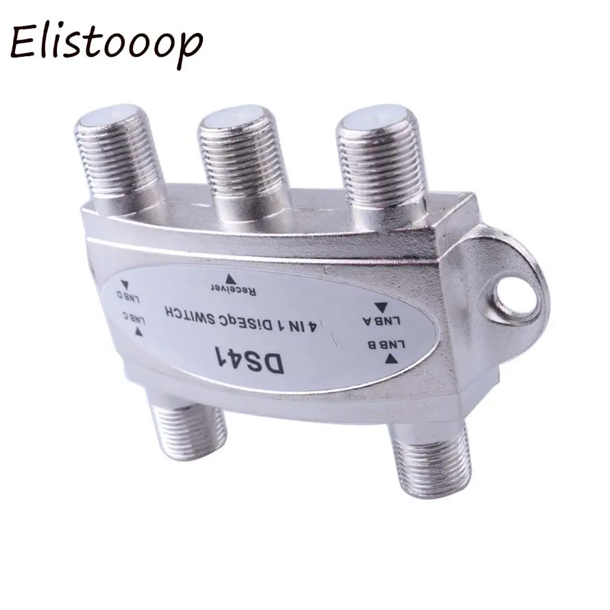4x1 DiSEqC Switch Satellite Antenna Flat LNB Switch High Quality For TV Satellite Receiver