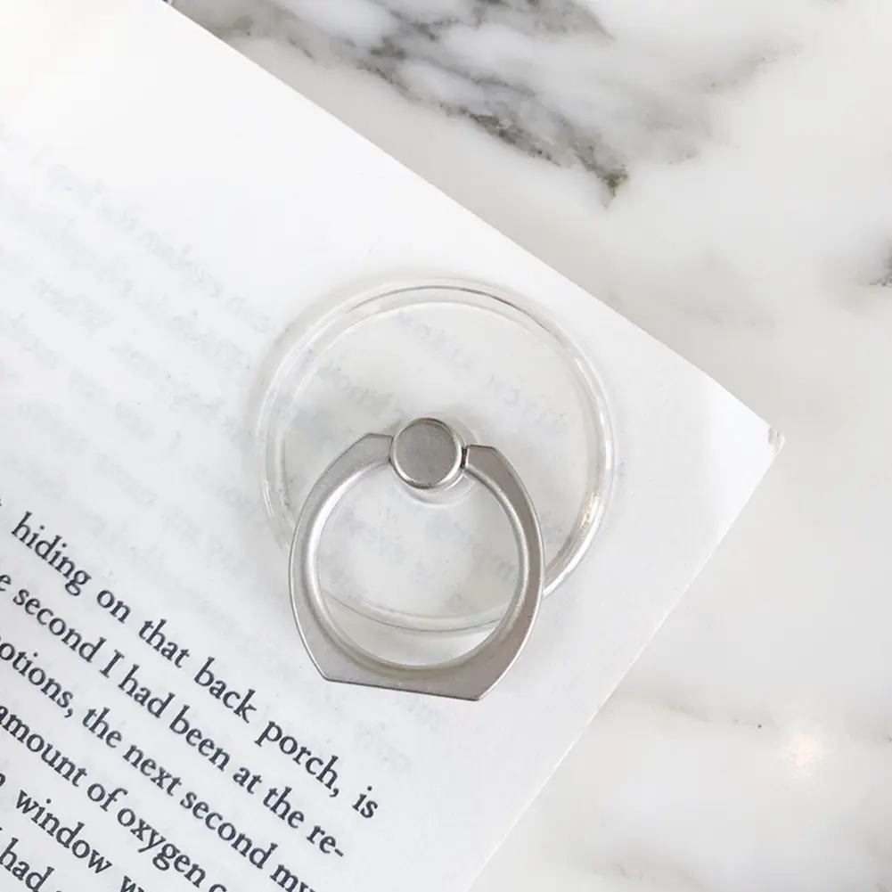 4PCS Cell Phone Ring Holder 360°Rotation Finger Ring Stand Clear Cell Phone Kickstand for Most of Phones Tablet and Case