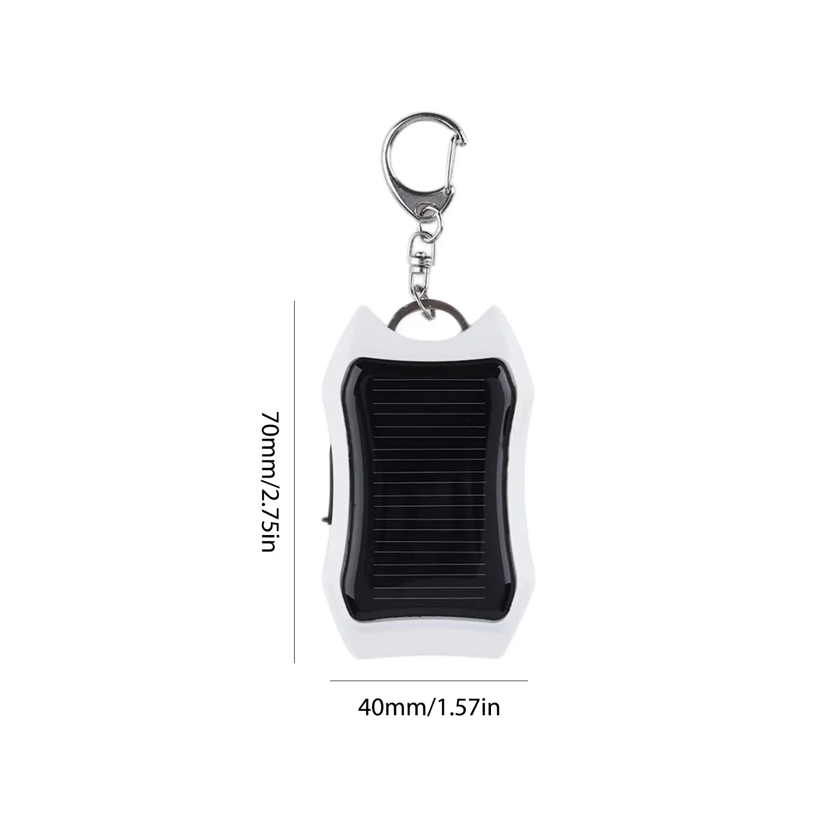Keychain Fast Charging Power Supply Universal Solar 950mAH Portable Charger with 3 LED Light Charging Equipment for Most Device
